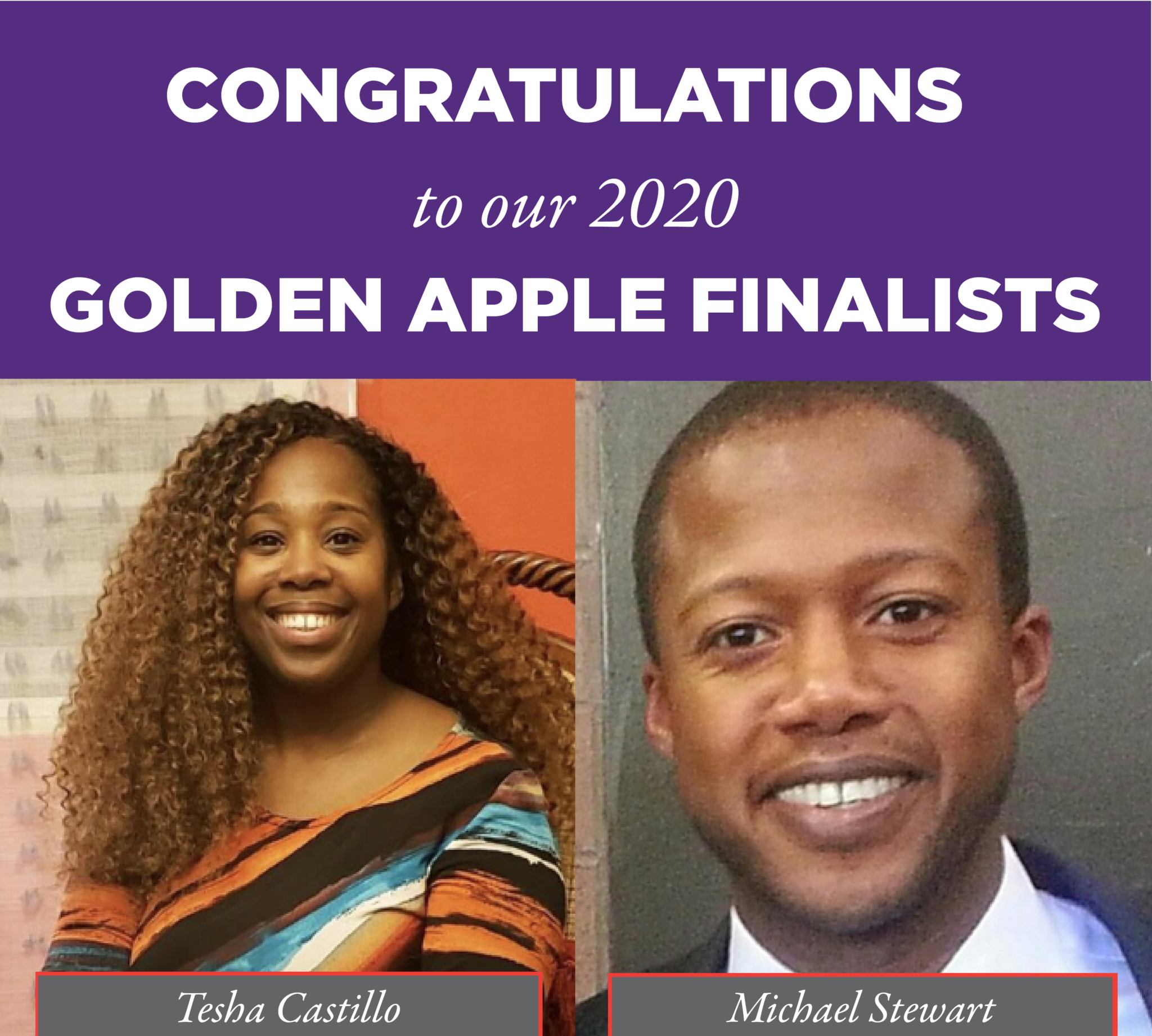 Two LEARN Educators are Golden Apple Finalists LEARN Charter School